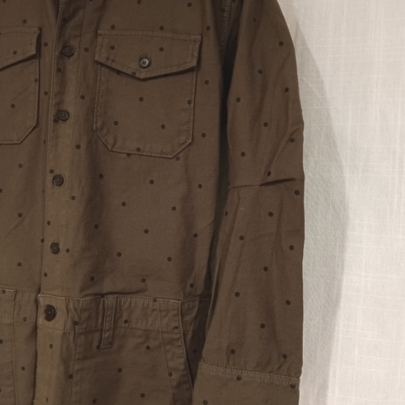 Current/Elliott The Crew Dot Print Jumpsuit Polka Dot Cotton Stretch Size 1 - Picture 6 of 16